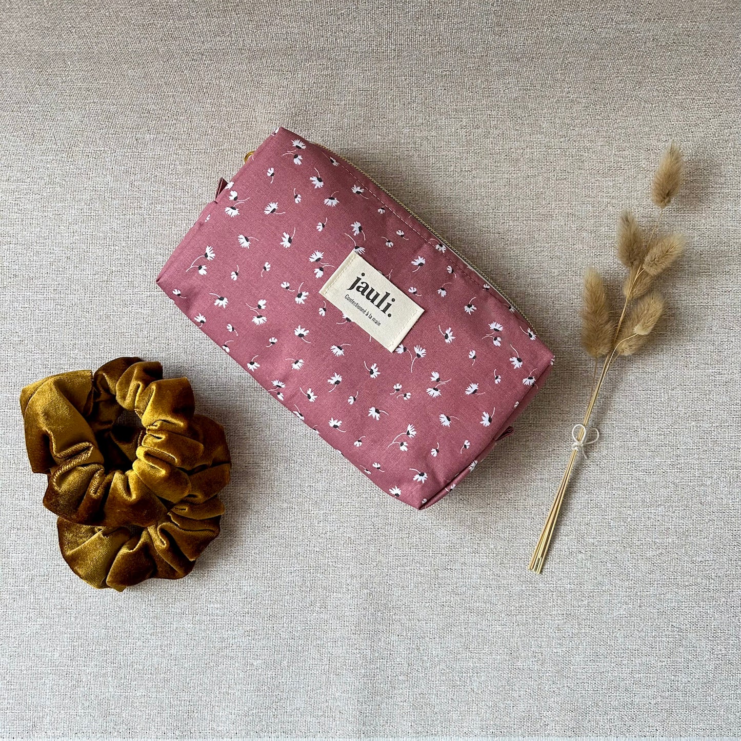 Trousse mini - Pâquerette rose