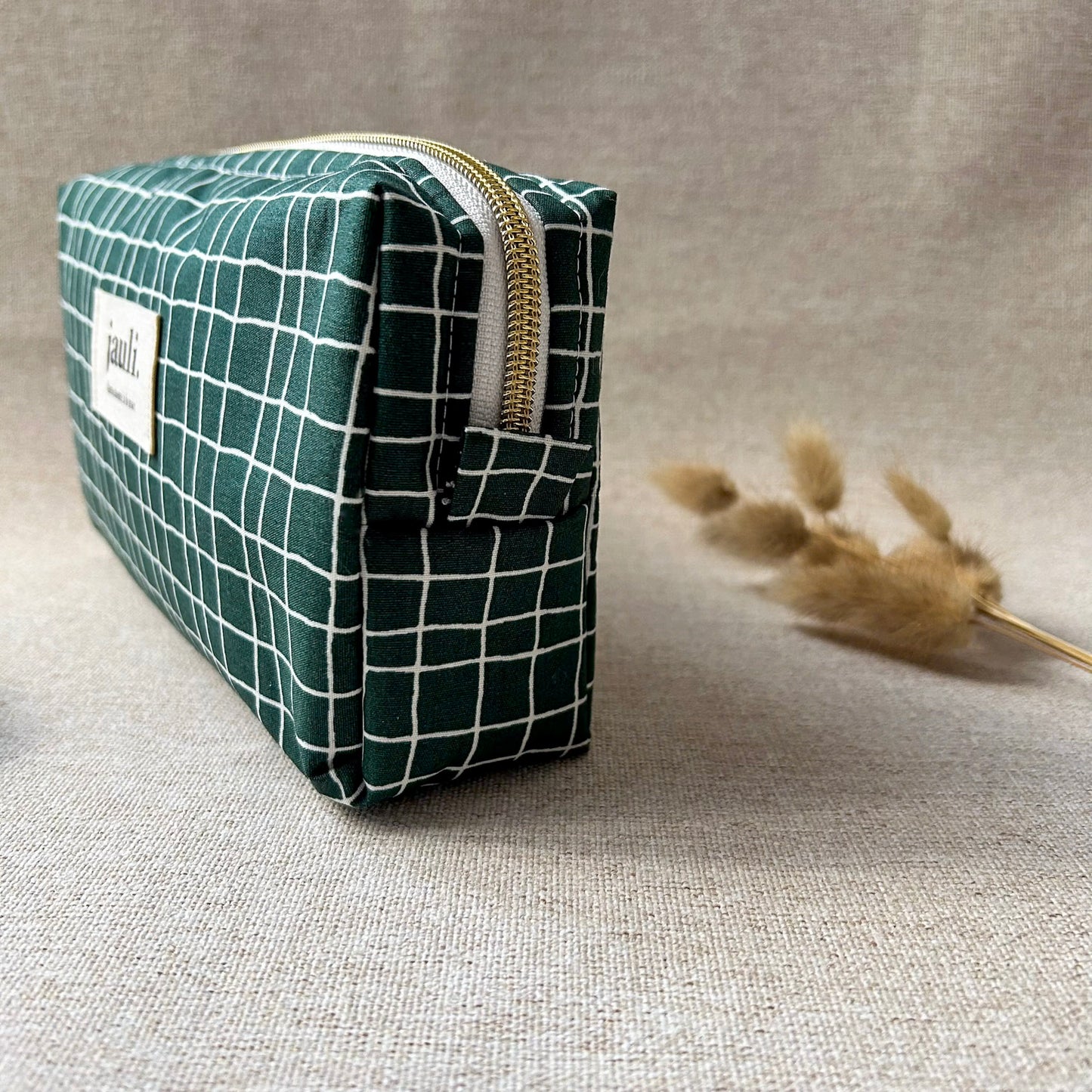 Trousse mini - Carreaux vert