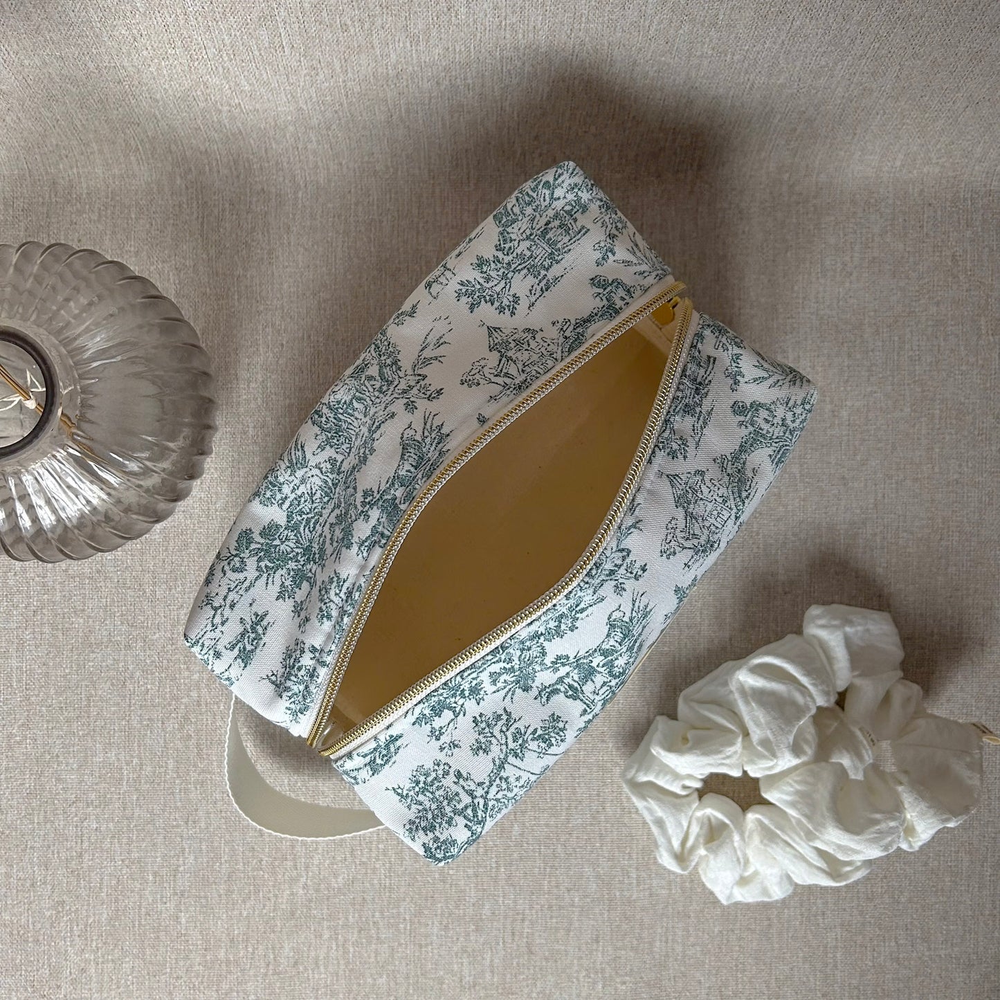 Trousse de voyage - Toile de jouy