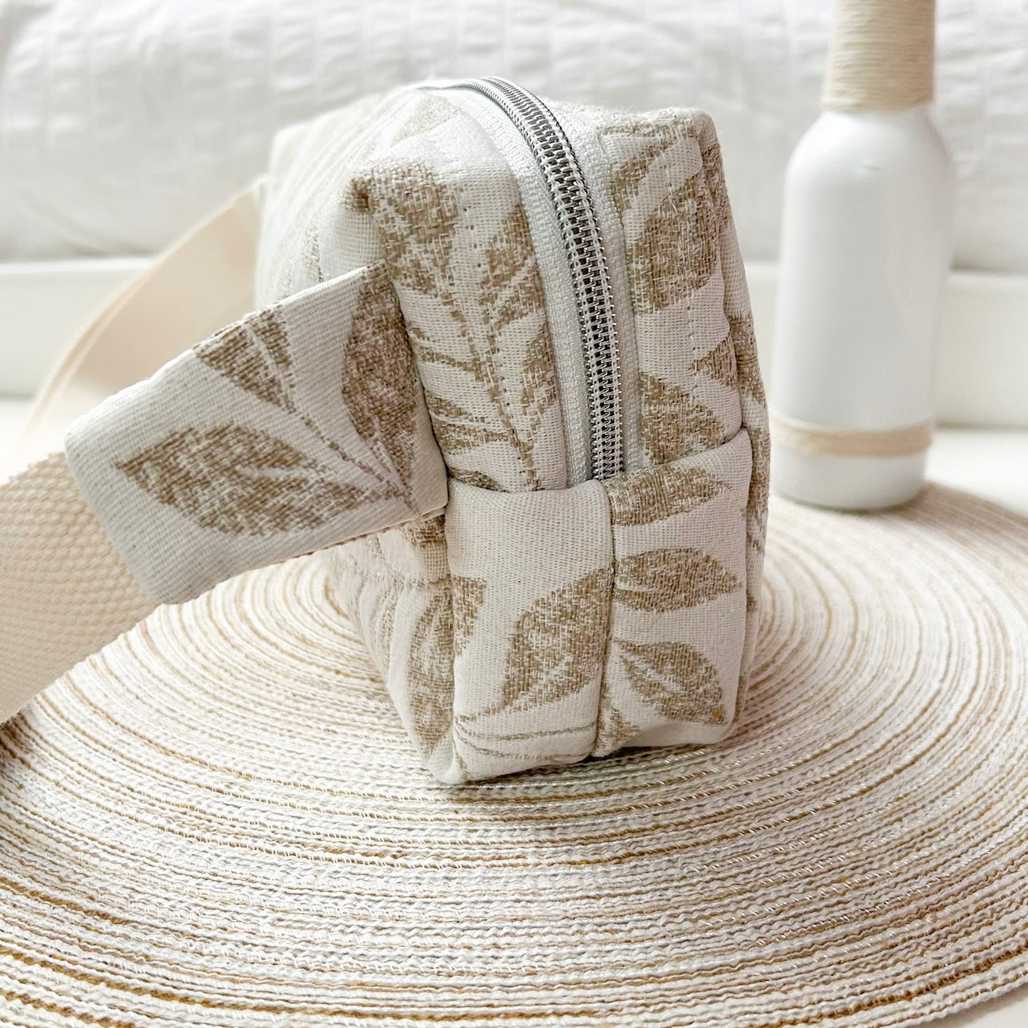 Sac Banane - Floral beige