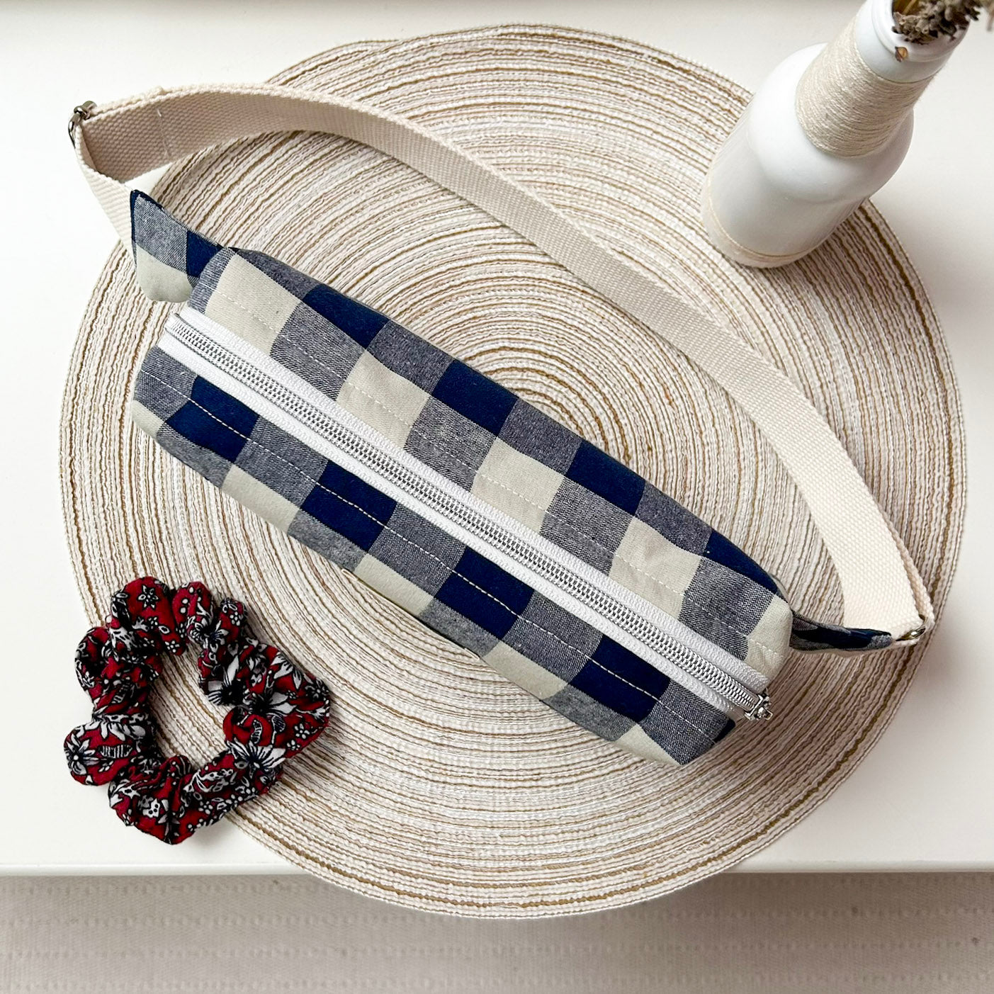 Sac Banane - Carreaux bleus